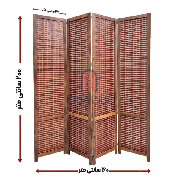 سایز و اندازه پاراوان حصیری