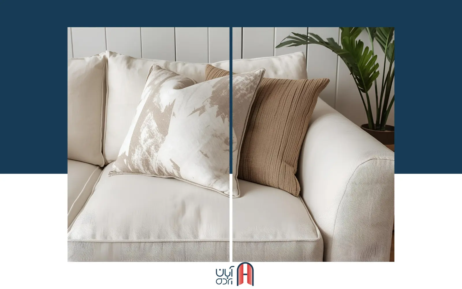 بهترین رنگ کوسن برای مبل کرم